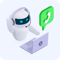AI chatbot handling WhatsApp customer support calls