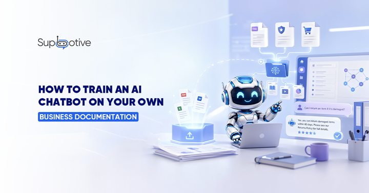 How to train an AI chatbot on business documentation, uploading FAQs, policies and product guides into a knowledge base