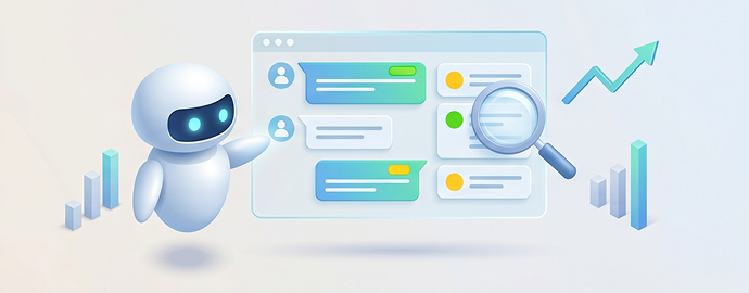 AI chatbot connecting FAQs and documents to a knowledge base for accurate customer support answers